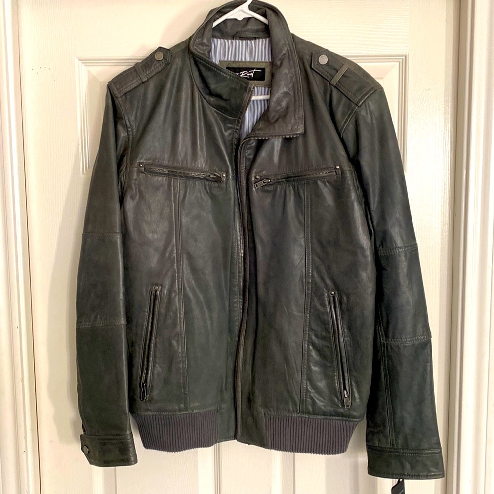 Black Rivet Leather Jacket